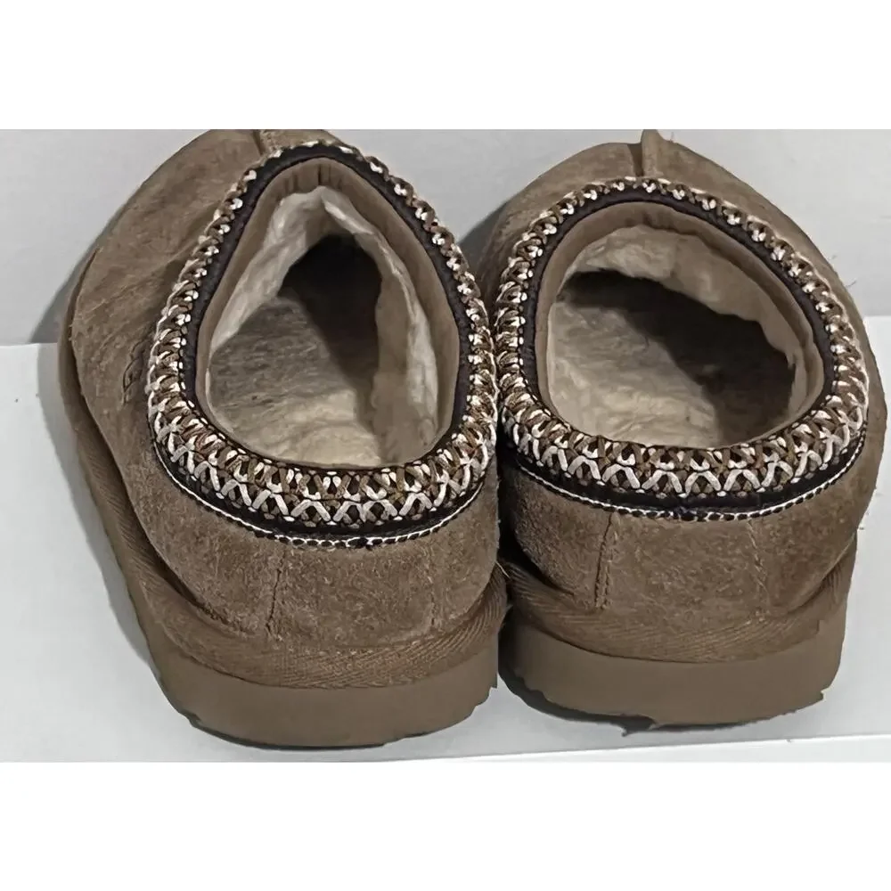 UGG Tasman II Chestnut Brown Suede Slipper Clogs Youth Shearling NO SIZE TAG 3??